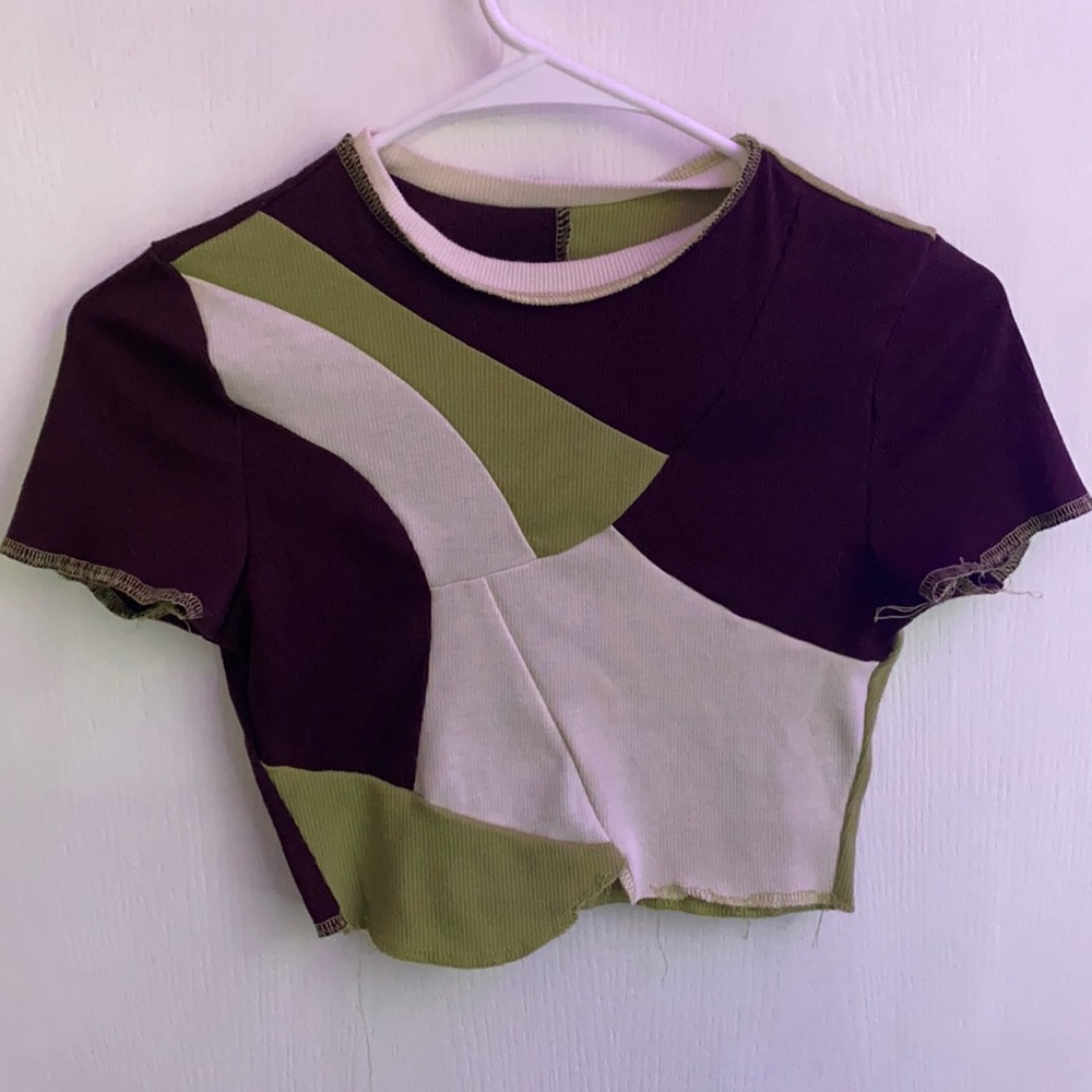 Inside out cropped styled top from SHIEN